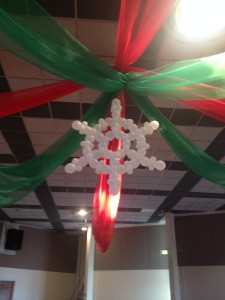 6 inch link snowflake and Organza by Joette Giardina, CBA